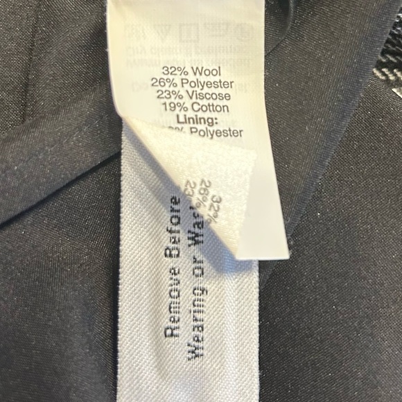 Madewell Women’s Wool Blend Black and White Plaid Wrap Mini Skirt, Size 4 - Picture 10 of 11